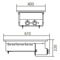 Cocina Vitrocerámica Elemento Modular - ECV-40 - Imagen 2