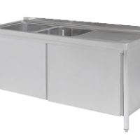 Fregadero Soldado con Puertas Gama 500 - FCP-125/21-D