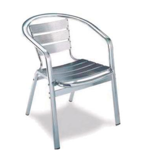 Silla de aluminio para terraza Ref. SR. 292