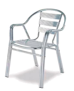 Silla de aluminio para terraza Ref. SR. 294