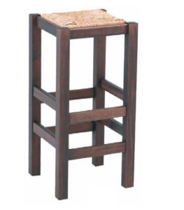 Taburete en Madera - Alto Pintado Ref. 770